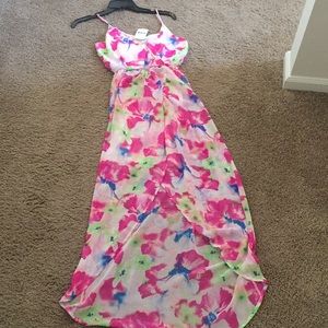 High low floral dress